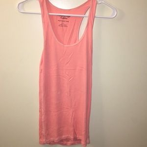 Neon pink boyfriend tank